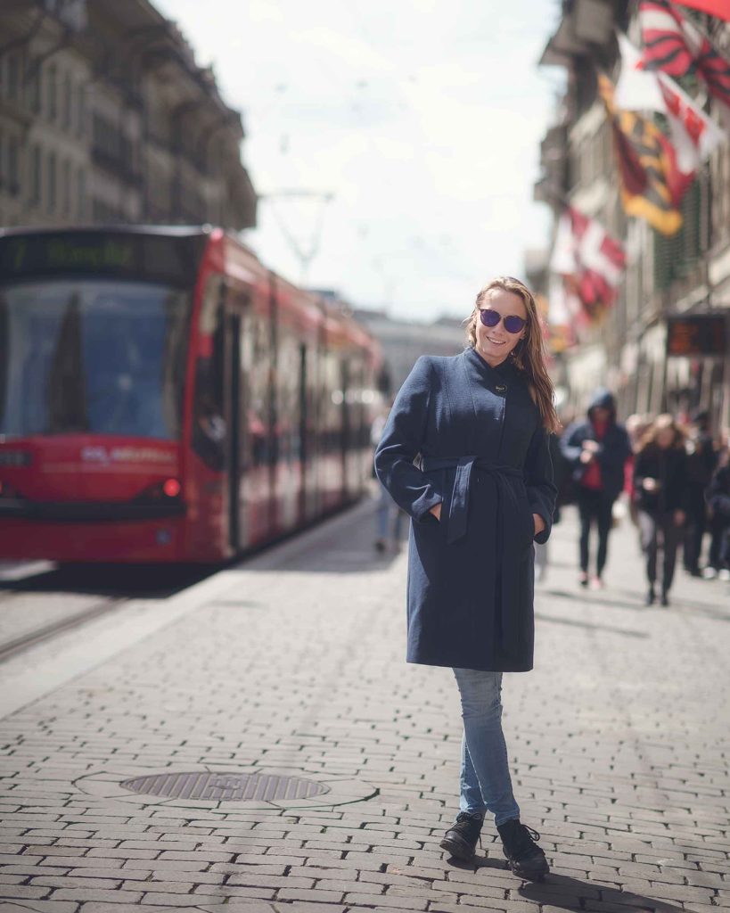 Photo shoot with Vera in the heart of Bern, Switzerland.
