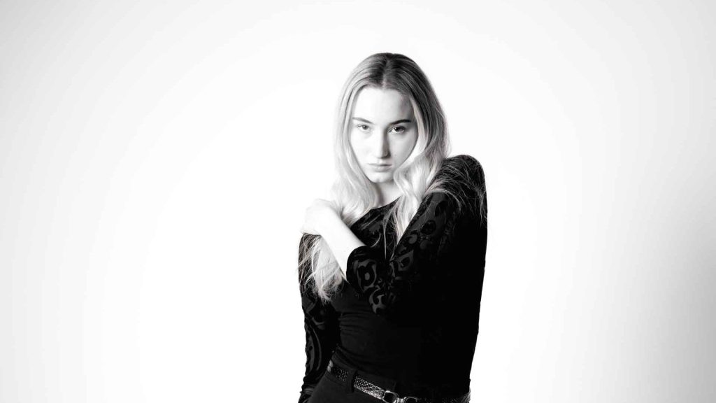 A photo shoot in a studio in Switzerland.