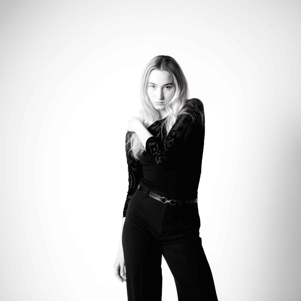 A photo shoot in a studio in Switzerland.