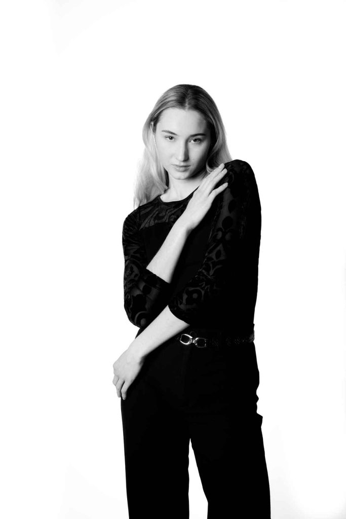 A photo shoot in a studio in Switzerland.