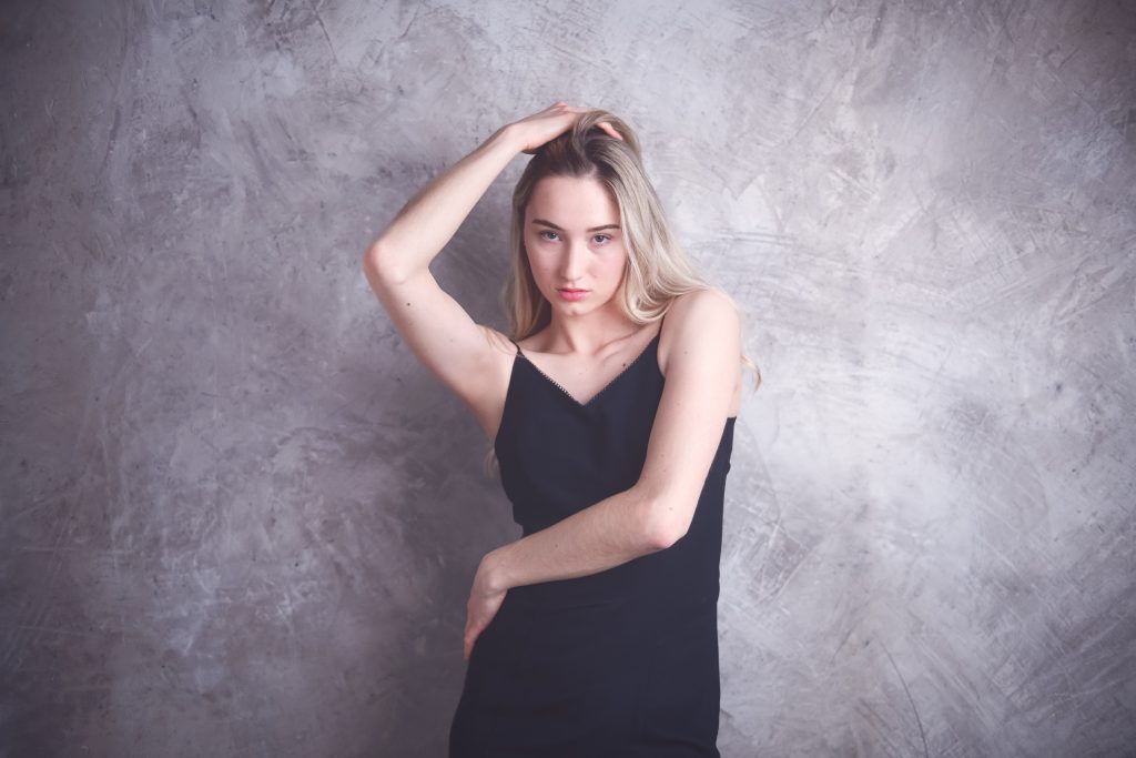 A photo shoot in a studio in Switzerland.