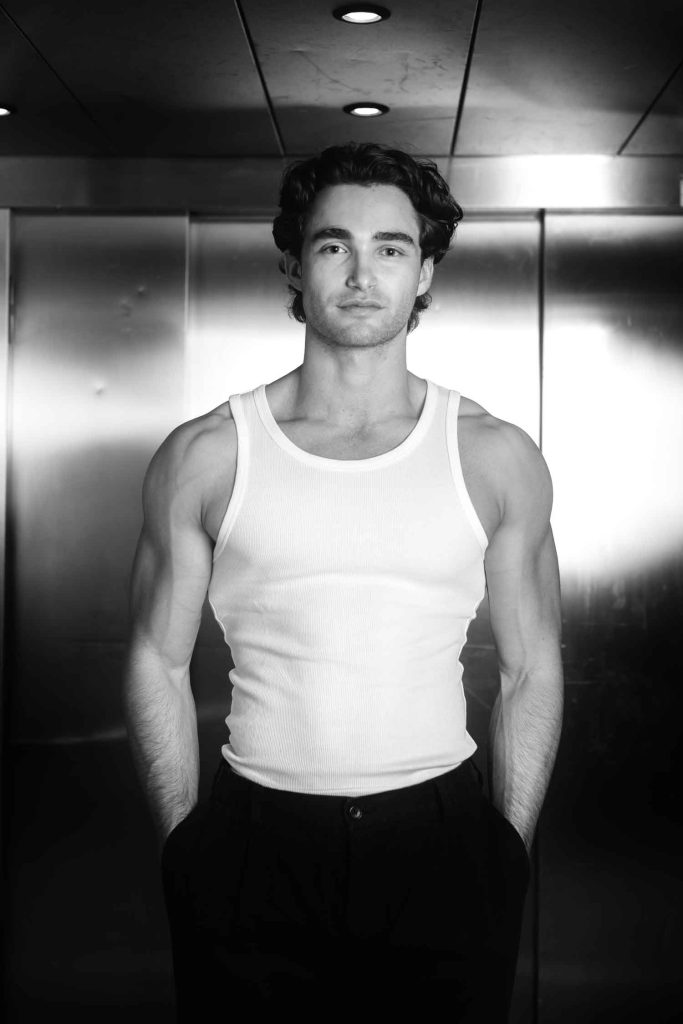A photo shoot in a studio in Switzerland.