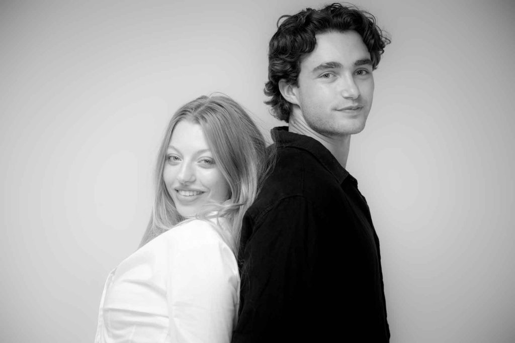 Virginia and Pascal in the studio
