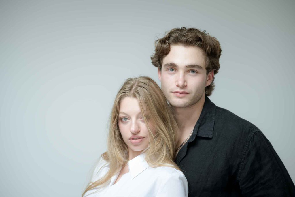 Virginia and Pascal in the studio