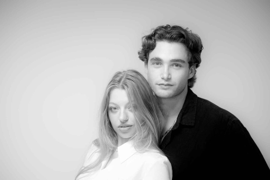 Virginia and Pascal in the studio