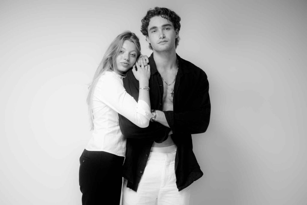 Virginia and Pascal in the studio