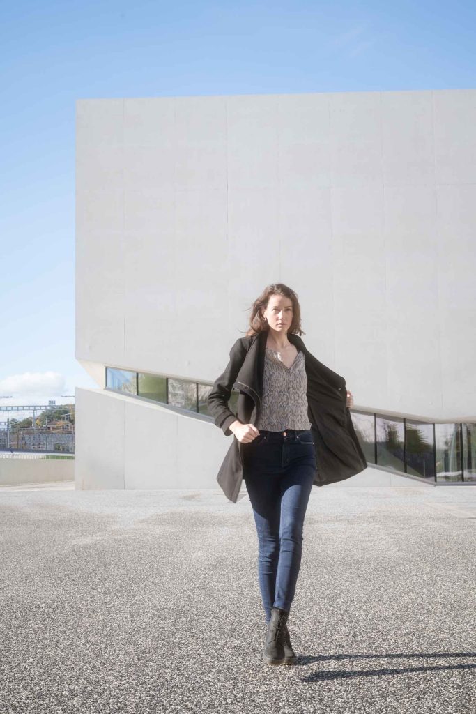 Mikaela in Lausanne street fashion photo shoot