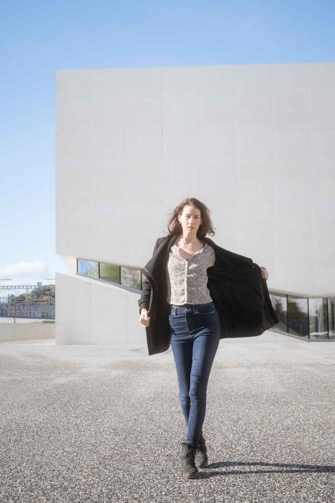 Mikaela in Lausanne street fashion photo shoot