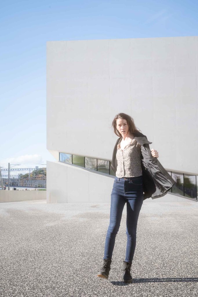 Mikaela in Lausanne street fashion photo shoot