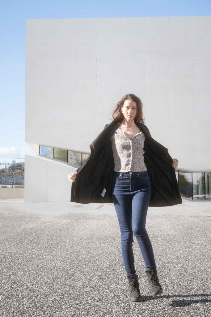 Mikaela in Lausanne street fashion photo shoot