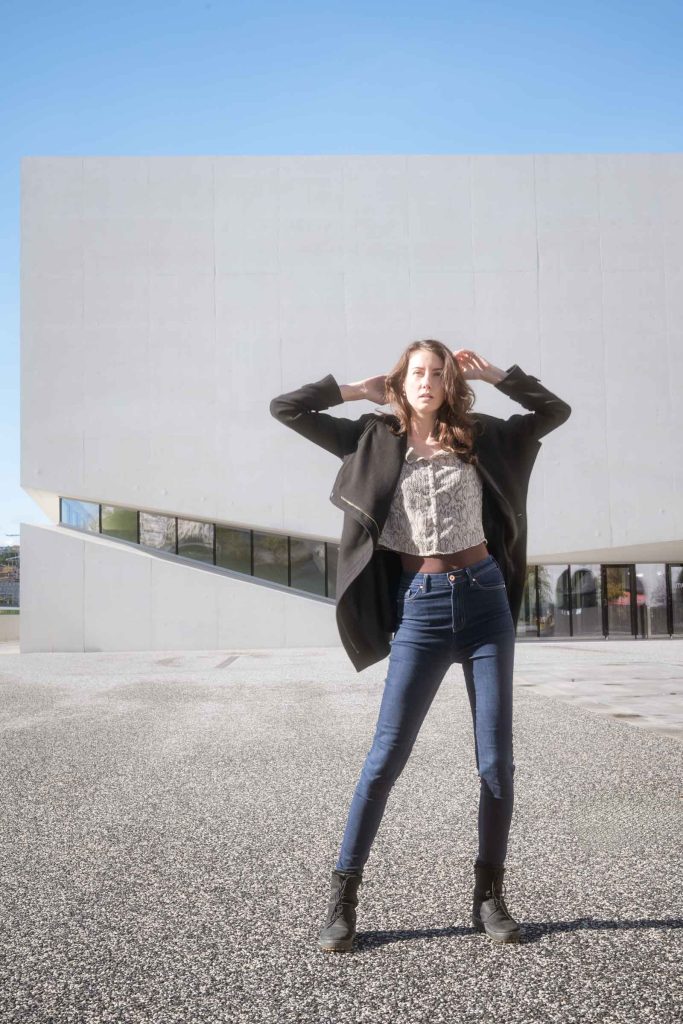 Mikaela in Lausanne street fashion photo shoot