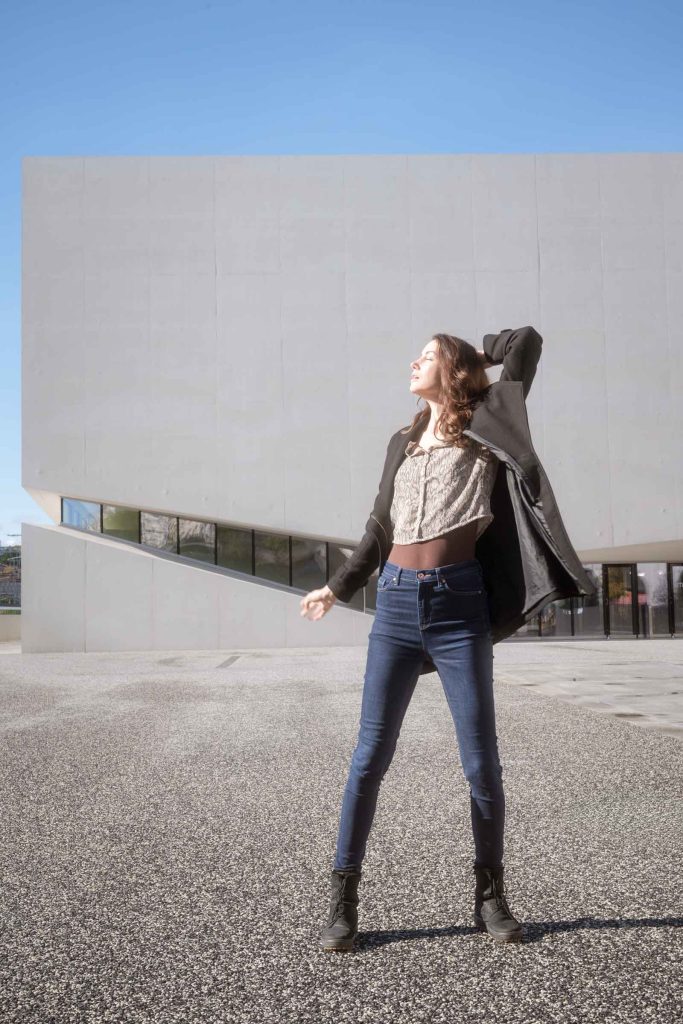 Mikaela in Lausanne street fashion photo shoot