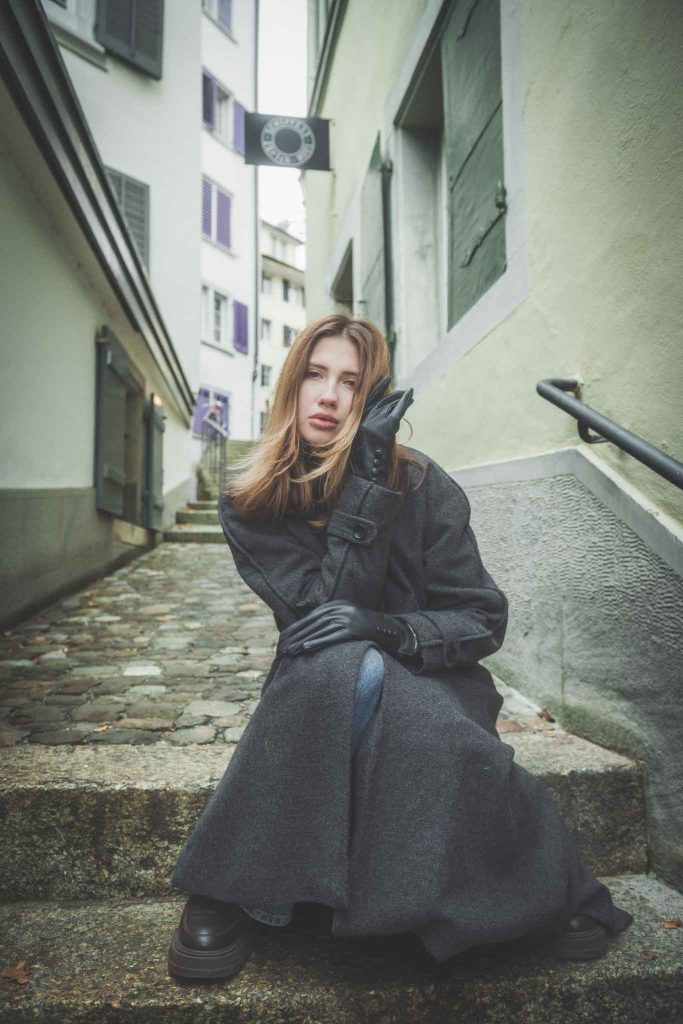 Alessandra Street Fashion Photo Shoot in Zürich