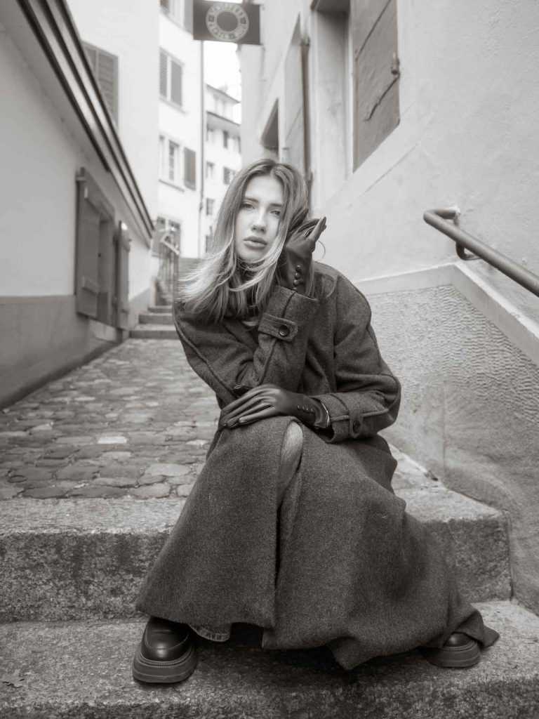 Alessandra Street Fashion Photo Shoot in Zürich