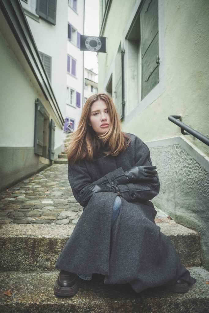 Alessandra Street Fashion Photo Shoot in Zürich