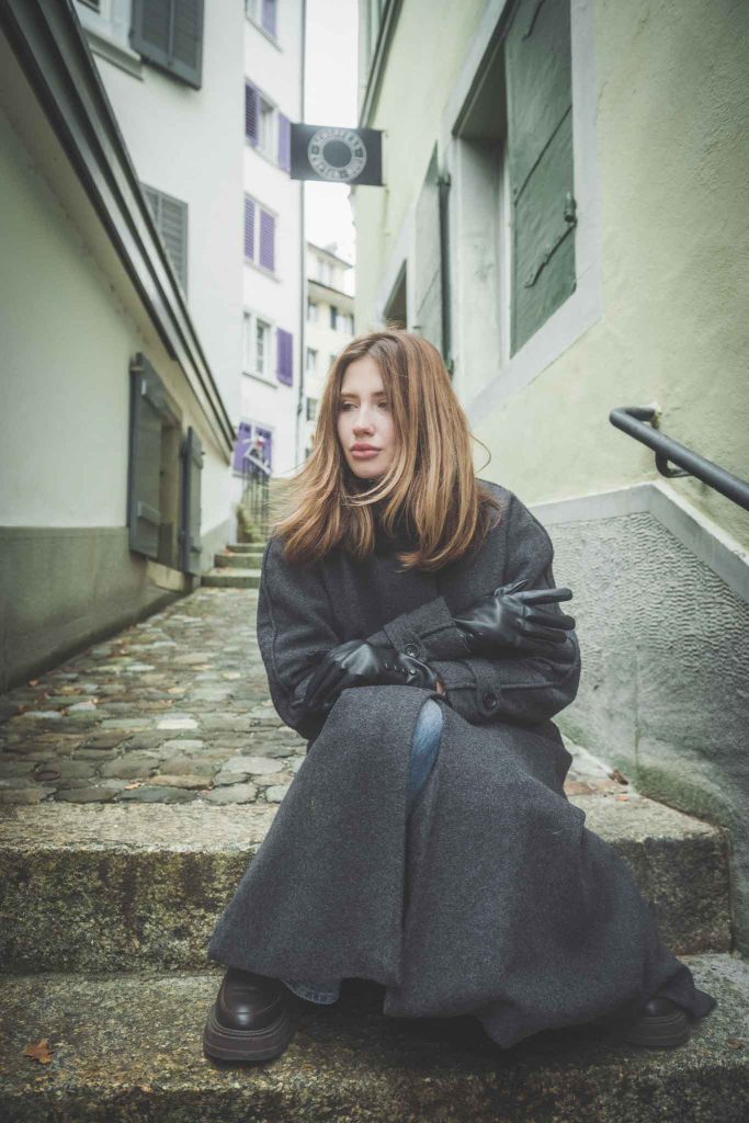 Alessandra Street Fashion Photo Shoot in Zürich
